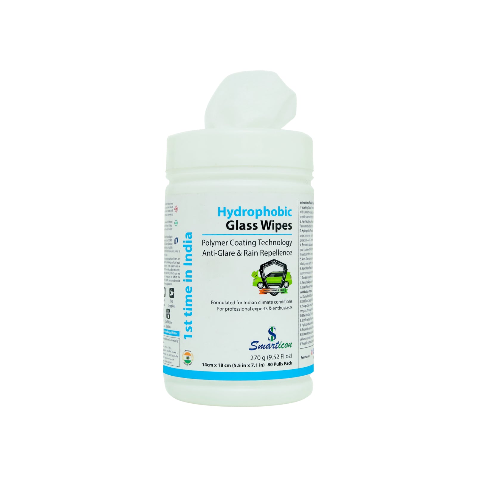 Hydrophobic  Glass Wipes