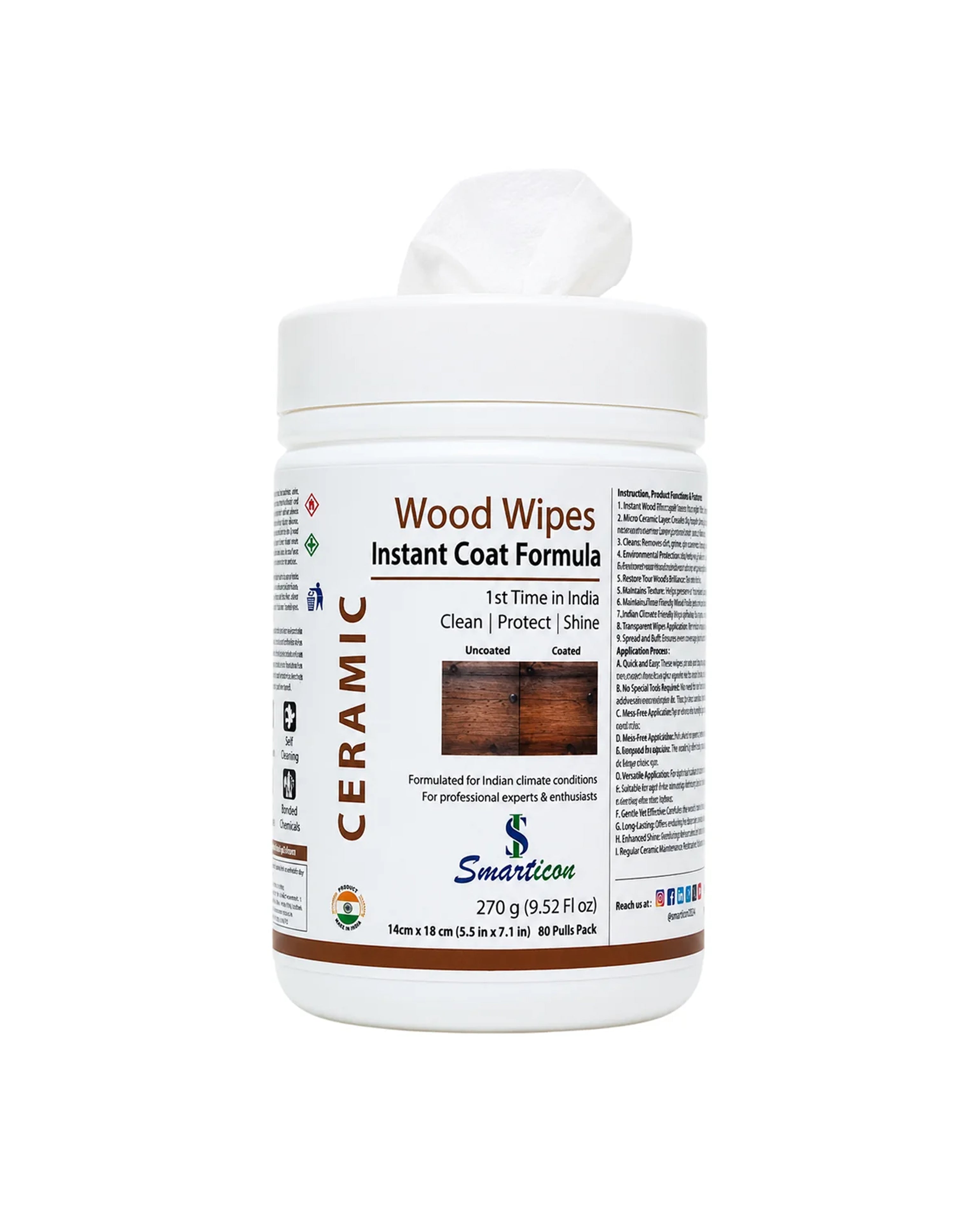 Wood Wipes Instant Coat Formula