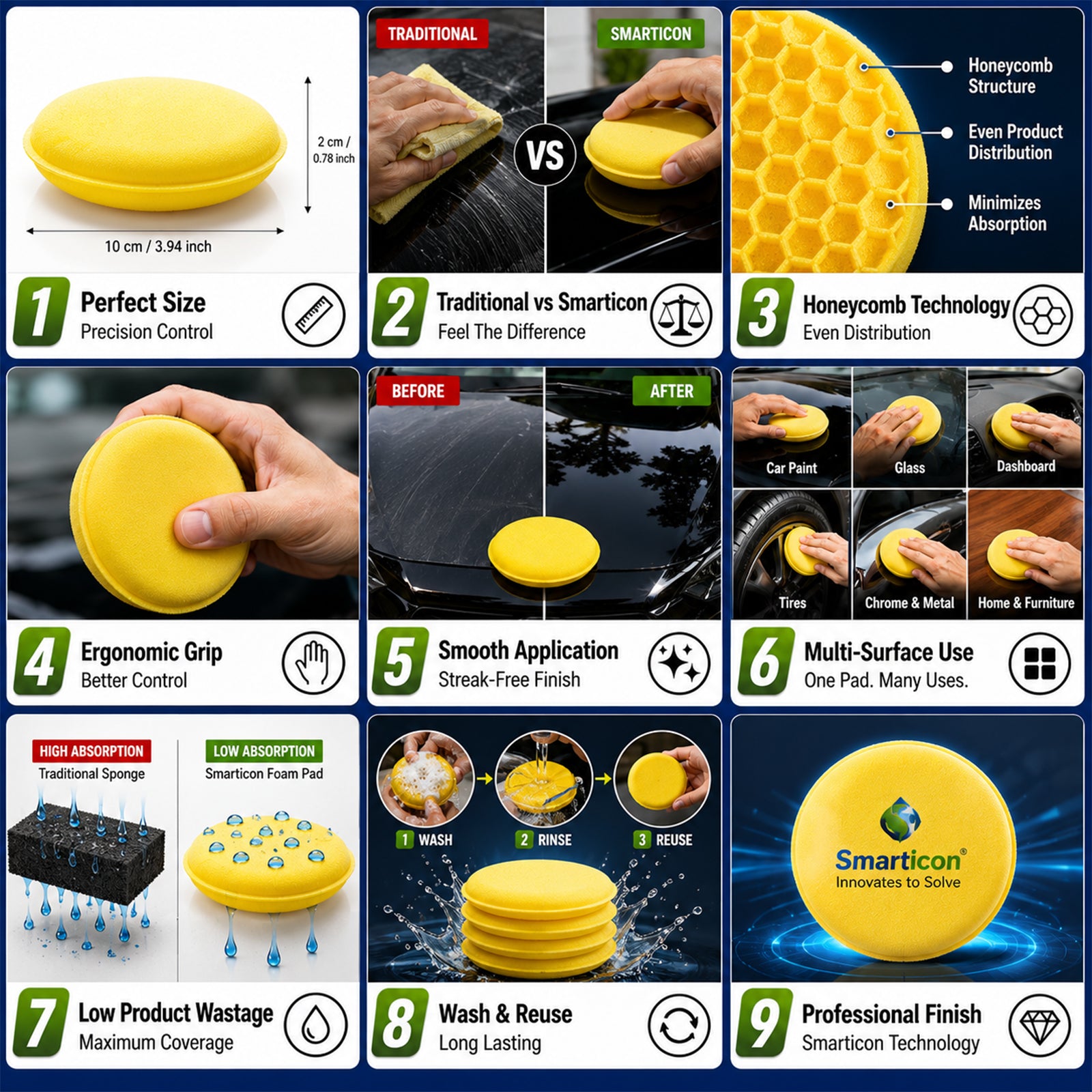 Yellow Round Sponge