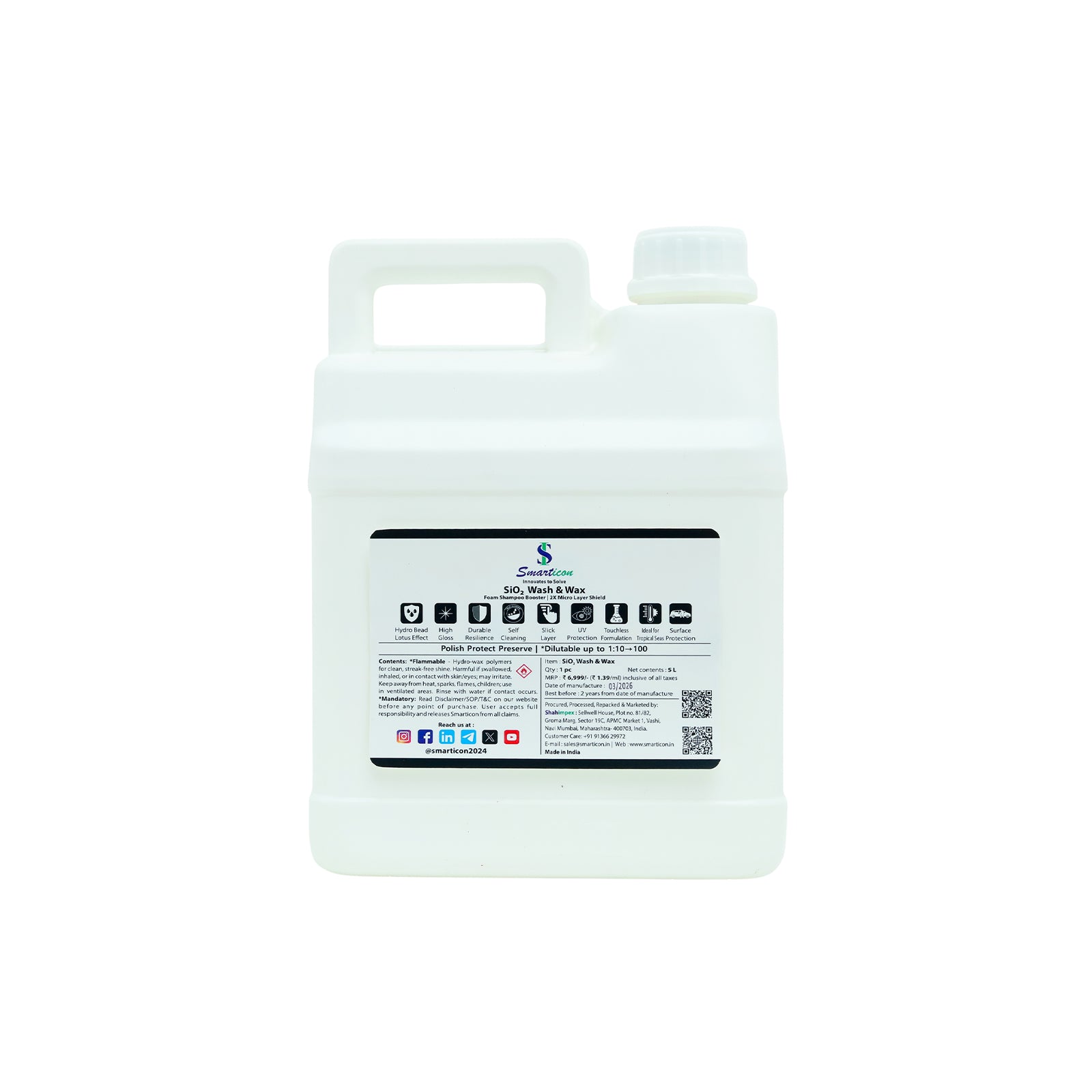 SiO₂ Wash & Wax