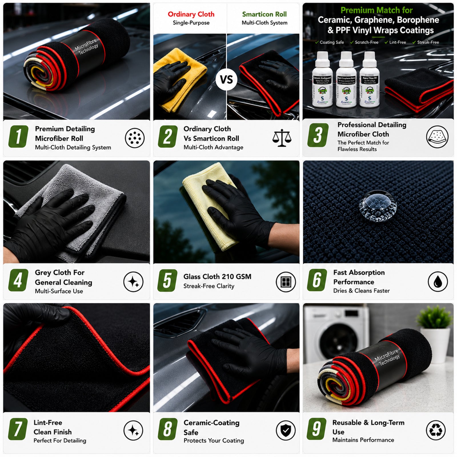 Premium Detailing Microfiber ROLL