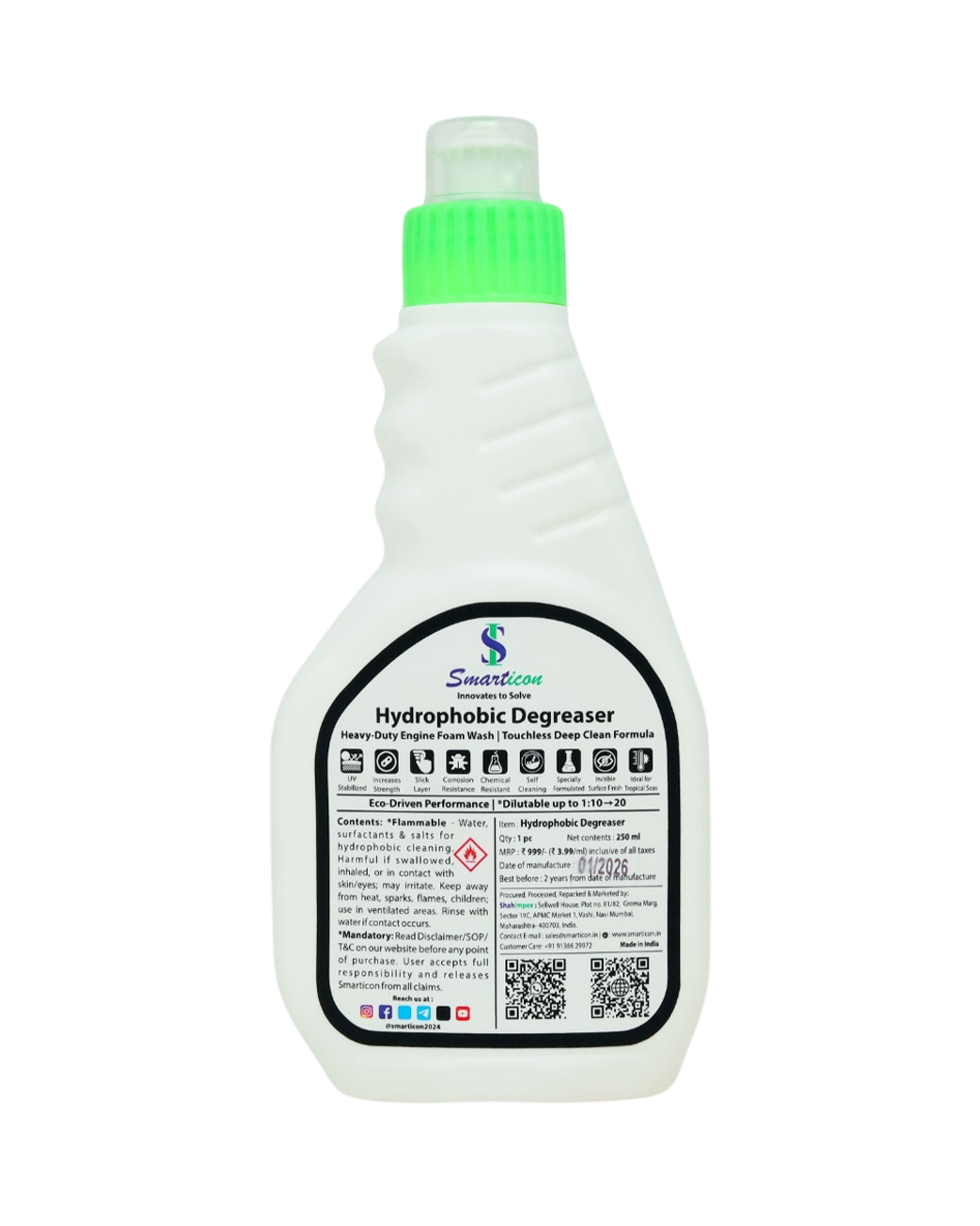 Hydrophobic Degreaser