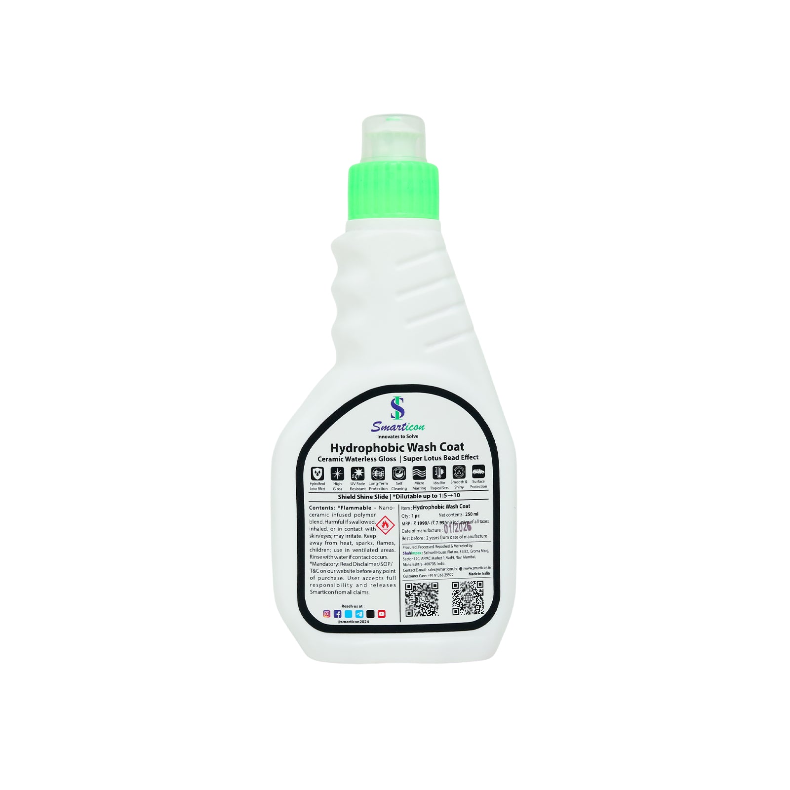 Hydrophobic Wash Coat