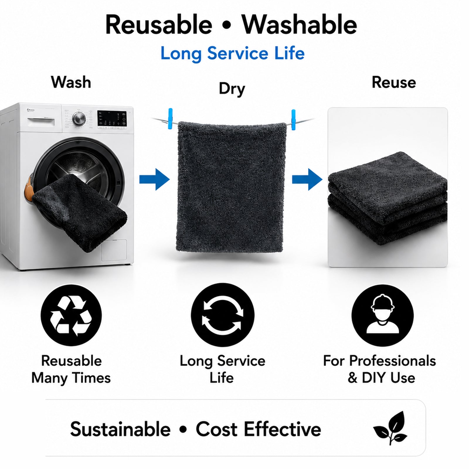 Edgeless Polishing Microfiber Cloth