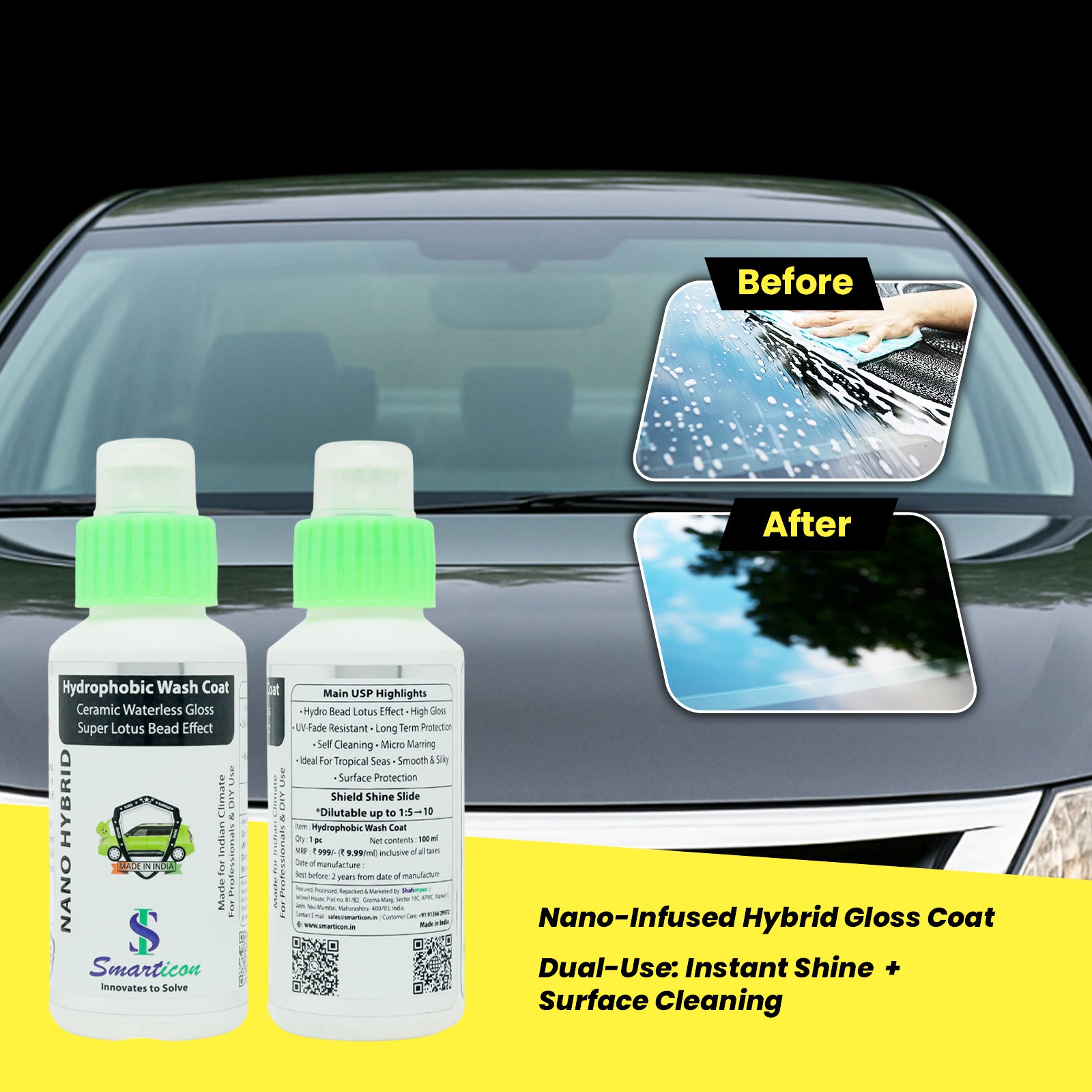 Hydrophobic Wash Coat