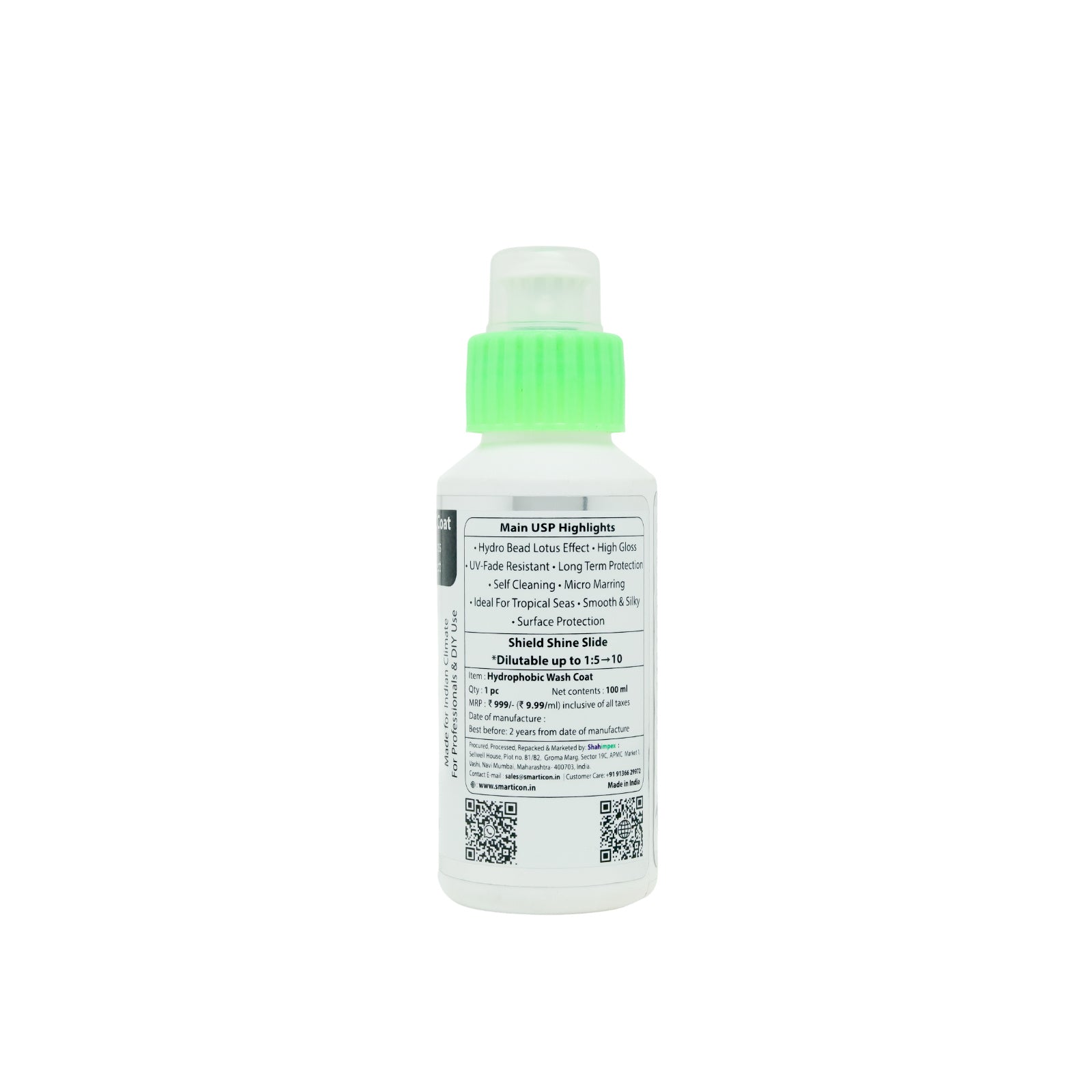 Hydrophobic Wash Coat