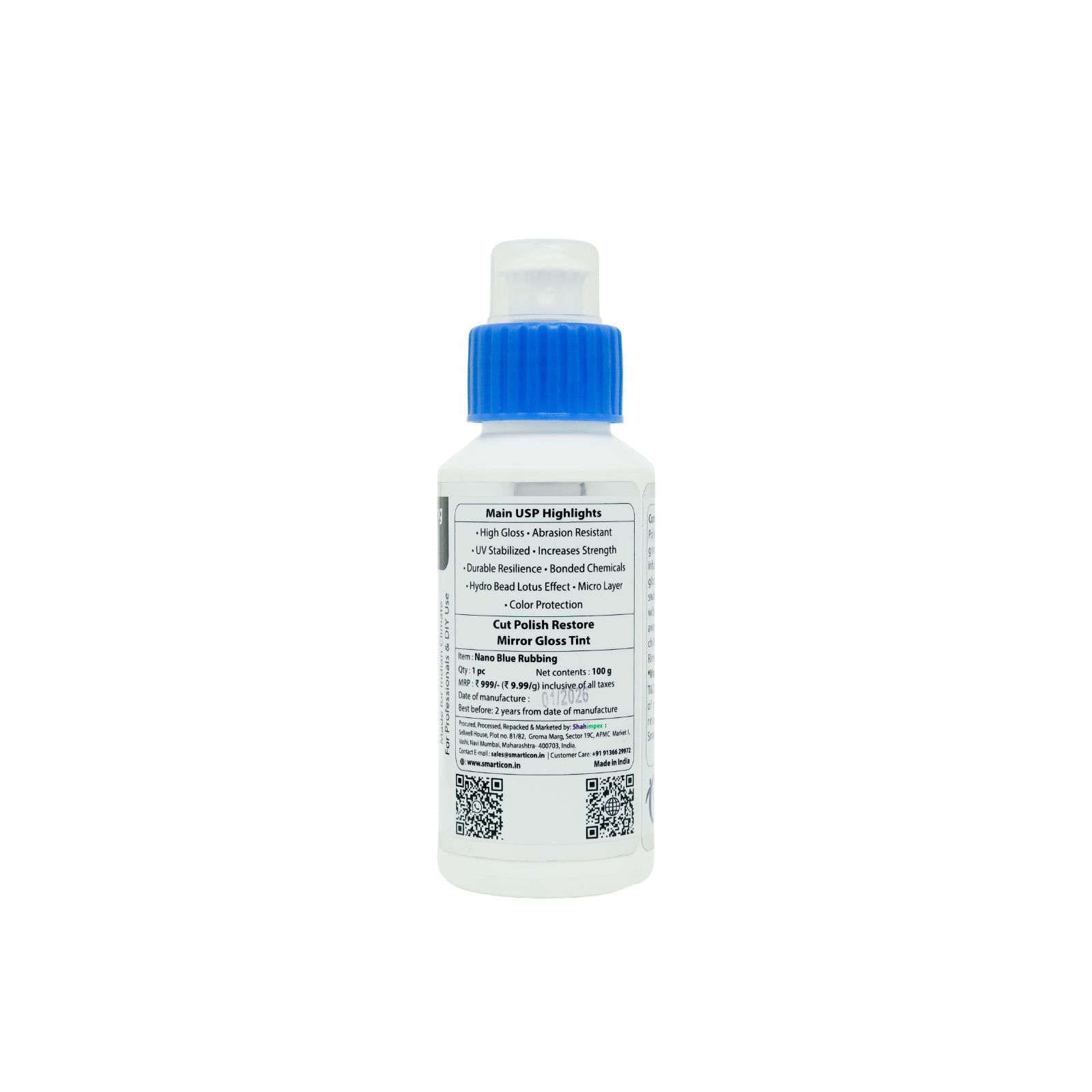 Nano Blue Rubbing