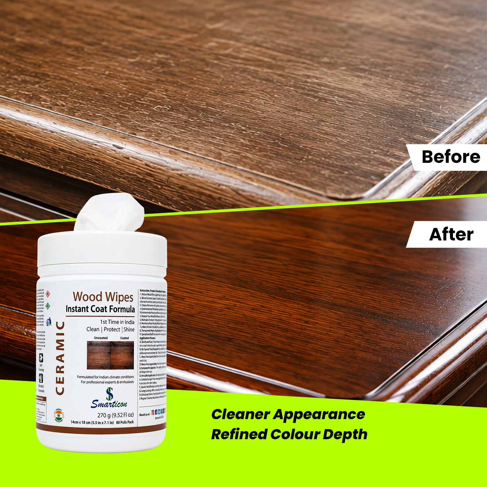 Wood Wipes Instant Coat Formula