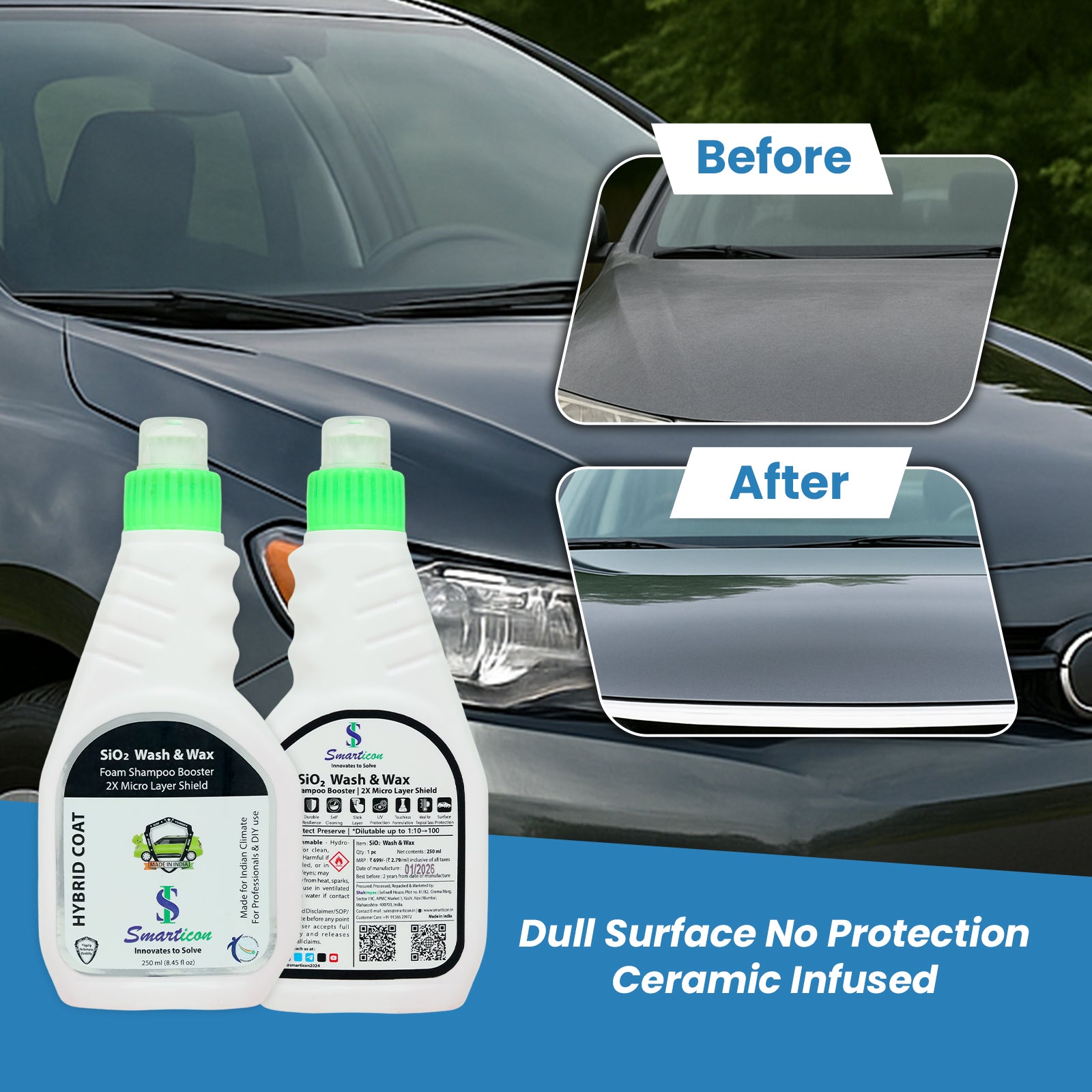 SiO₂ Wash & Wax