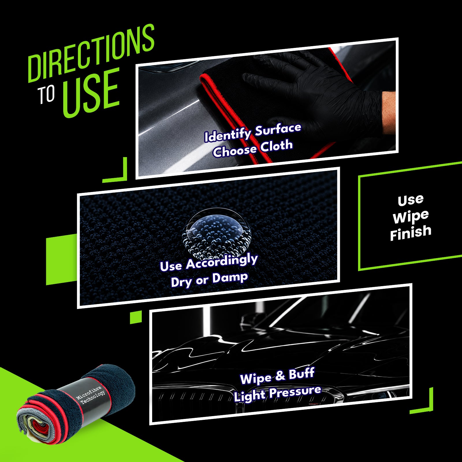 Premium Detailing Microfiber ROLL