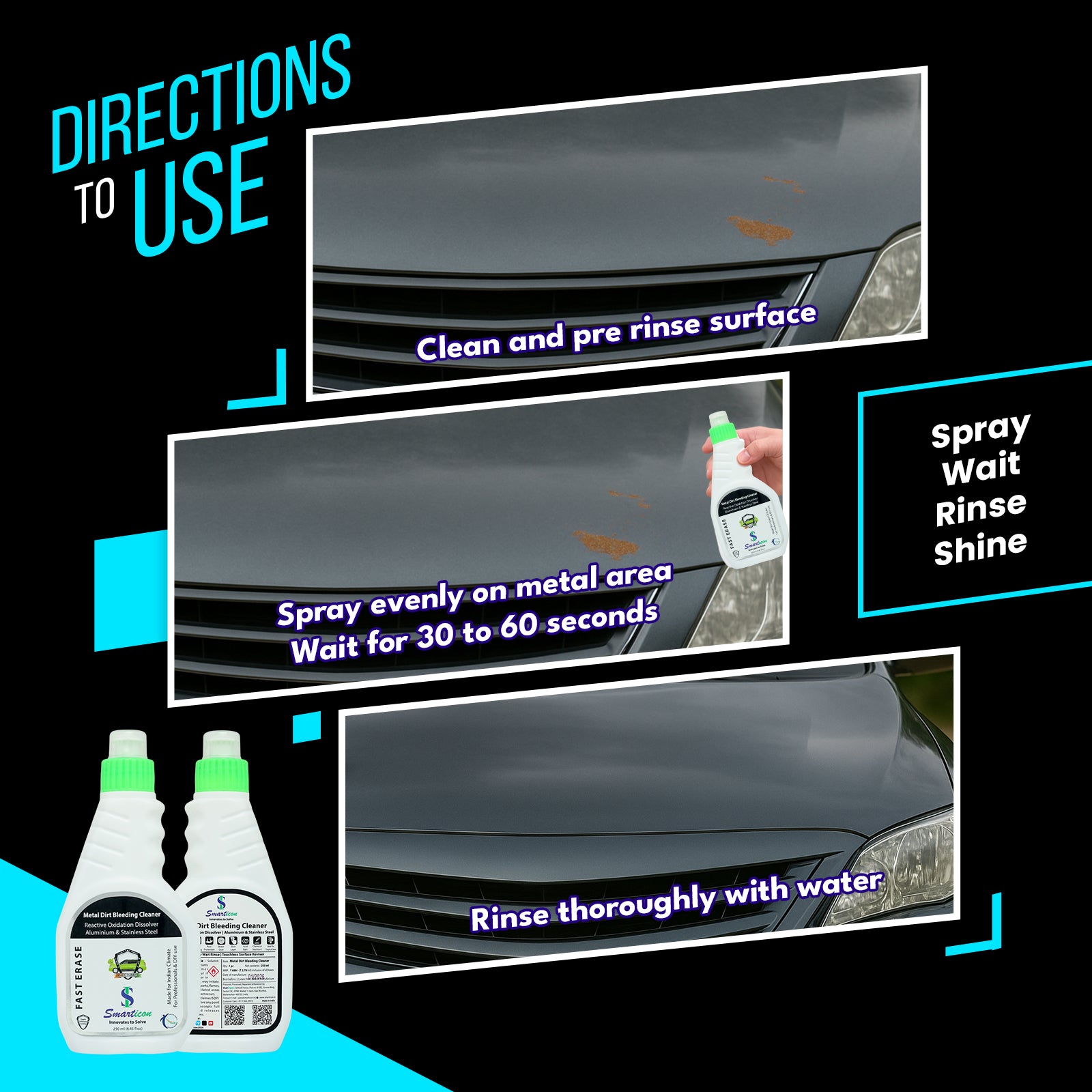 Metal Dirt Bleeding Cleaner