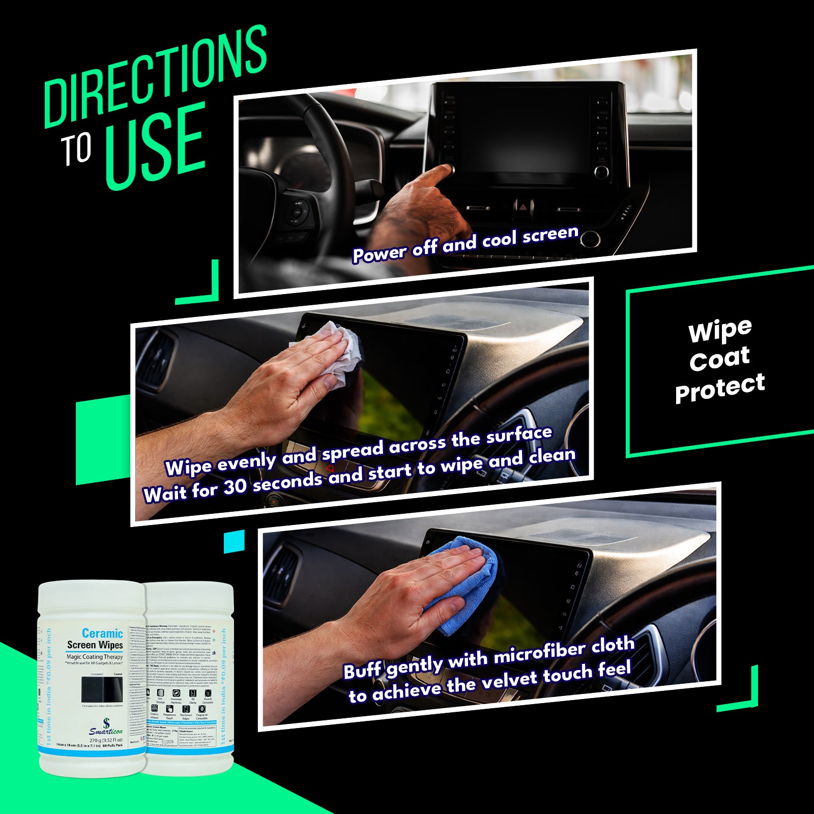 Ceramic Screen Wipes