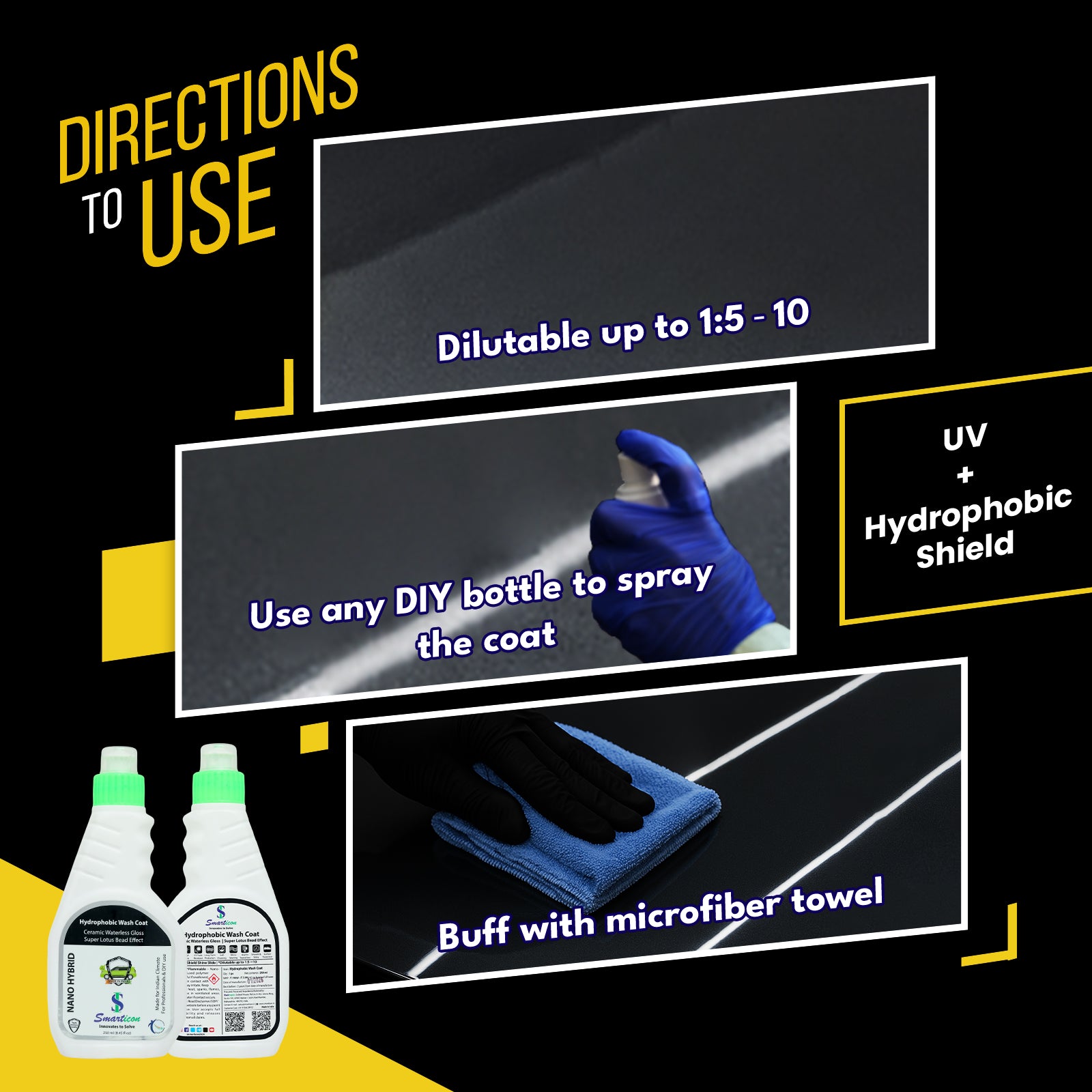 Hydrophobic Wash Coat