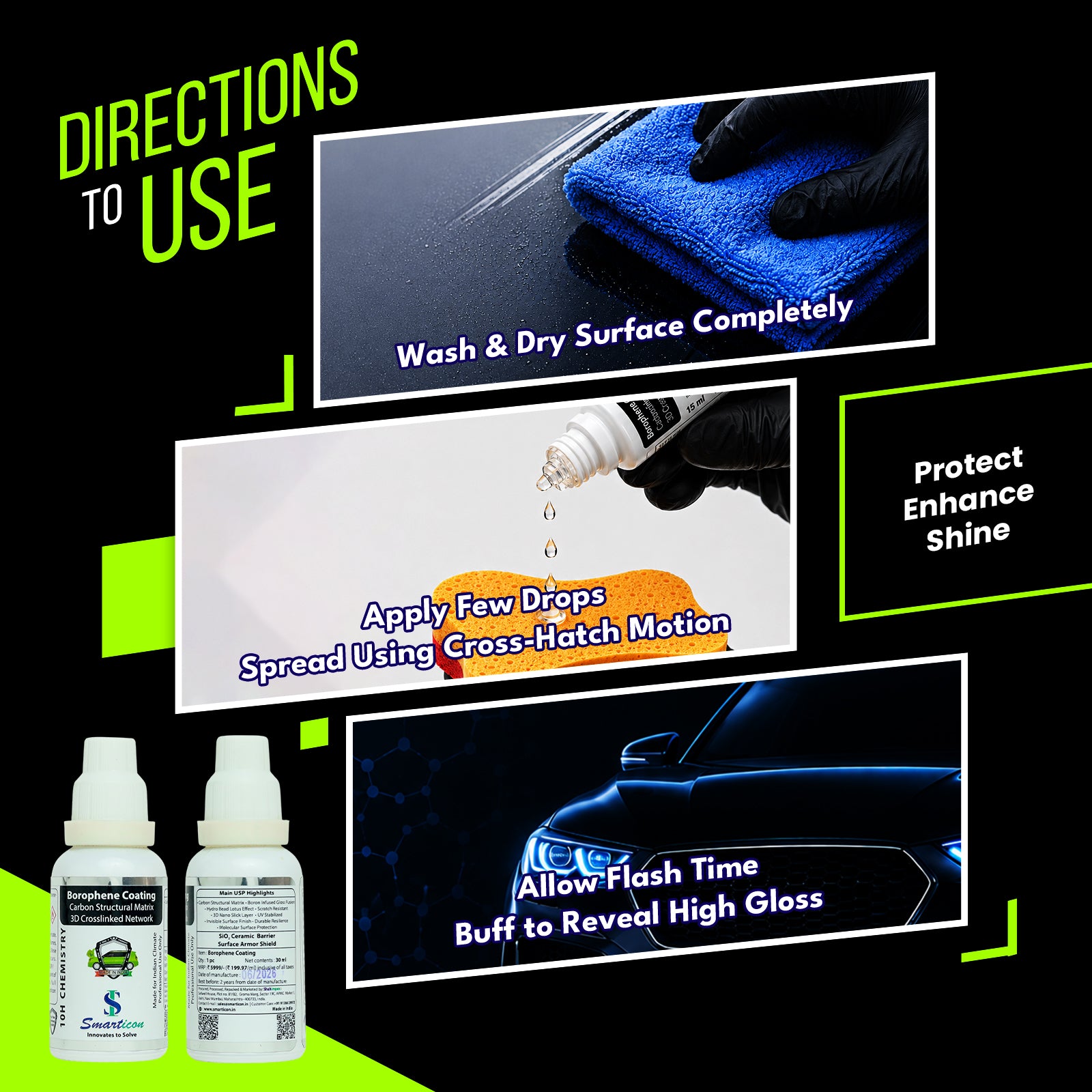 Borophene Coating
