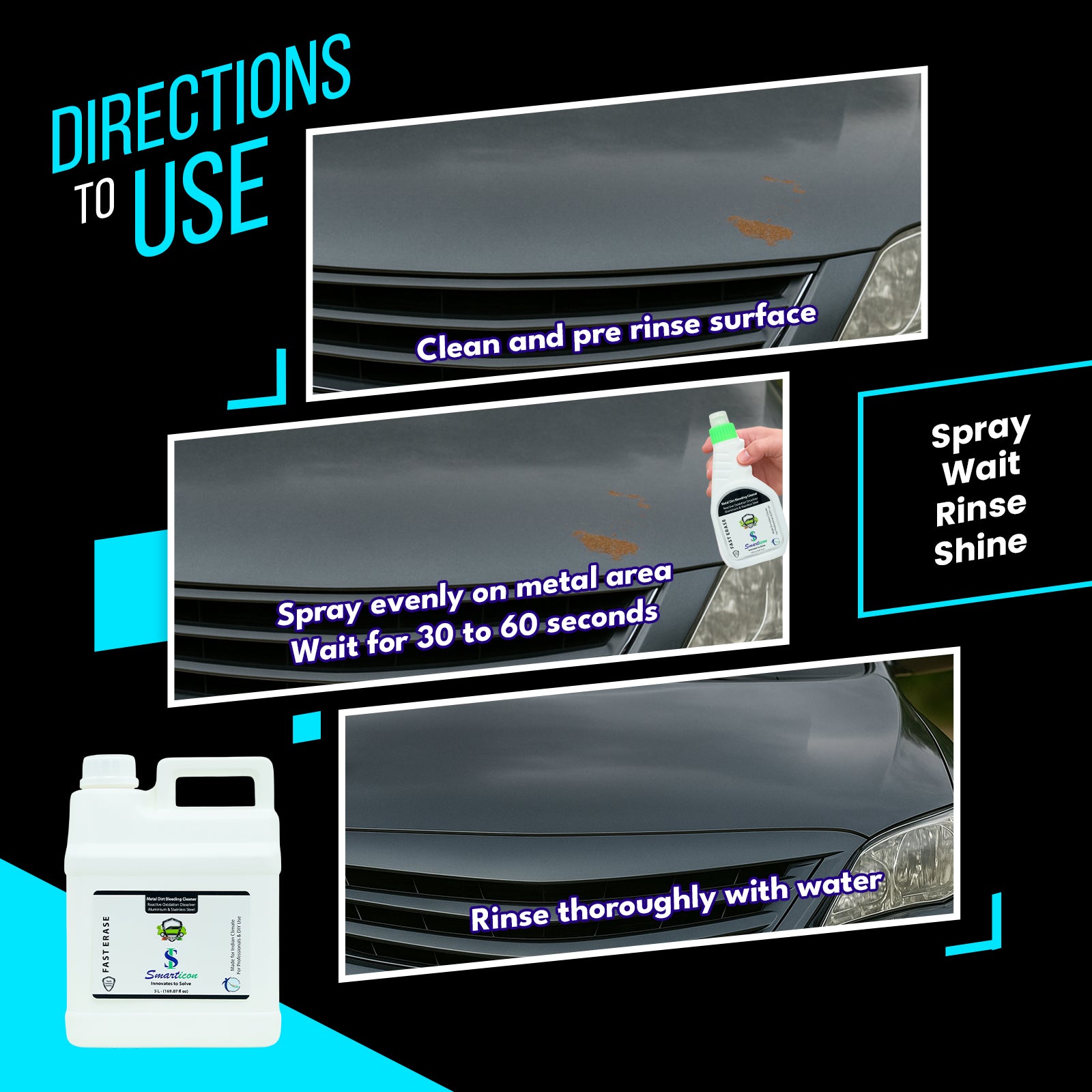 Metal Dirt Bleeding Cleaner