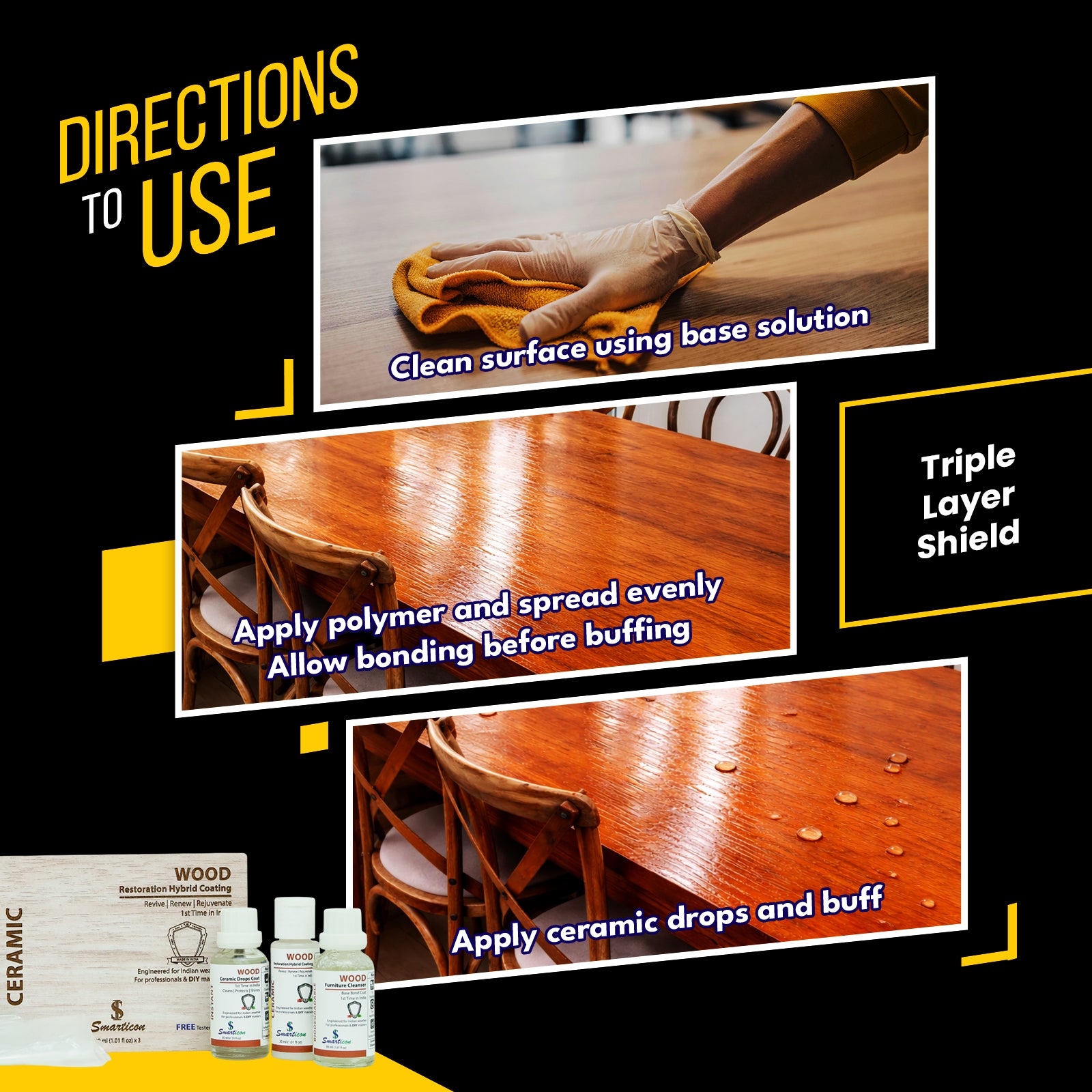 WOOD Hybrid Ceramic Restoration Coating