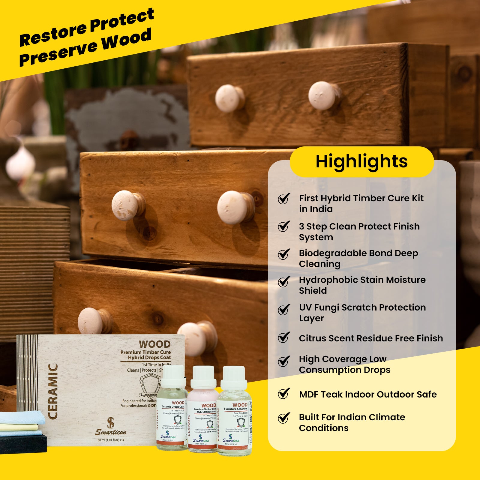 WOOD Premium Timber Cure kit
