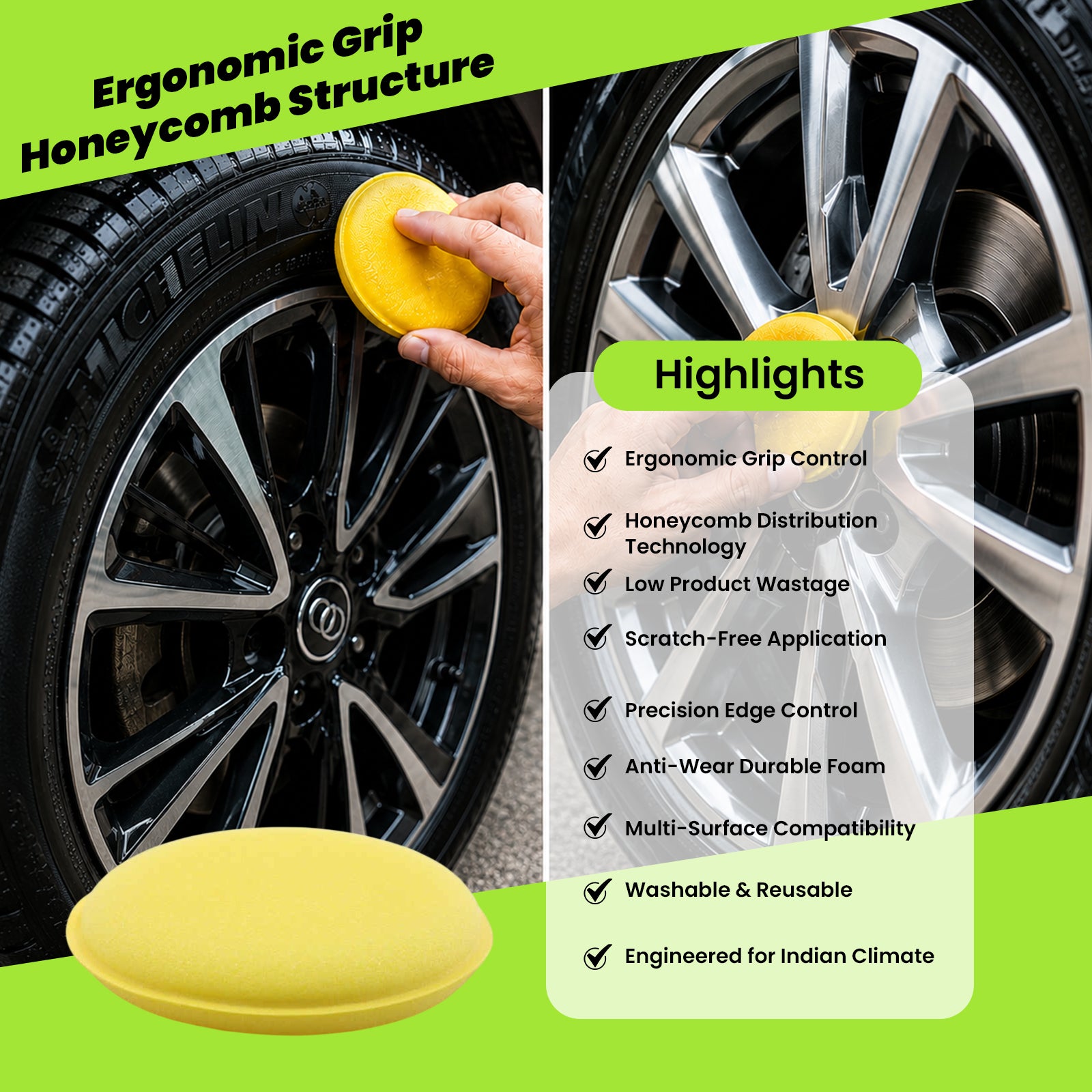 Yellow Round Sponge