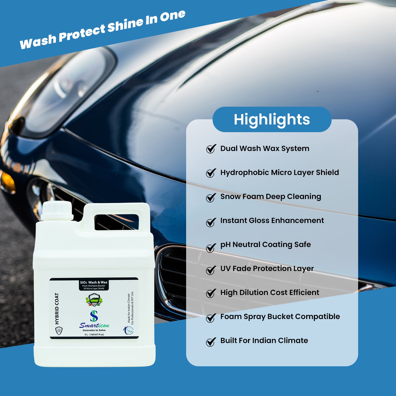SiO₂ Wash & Wax