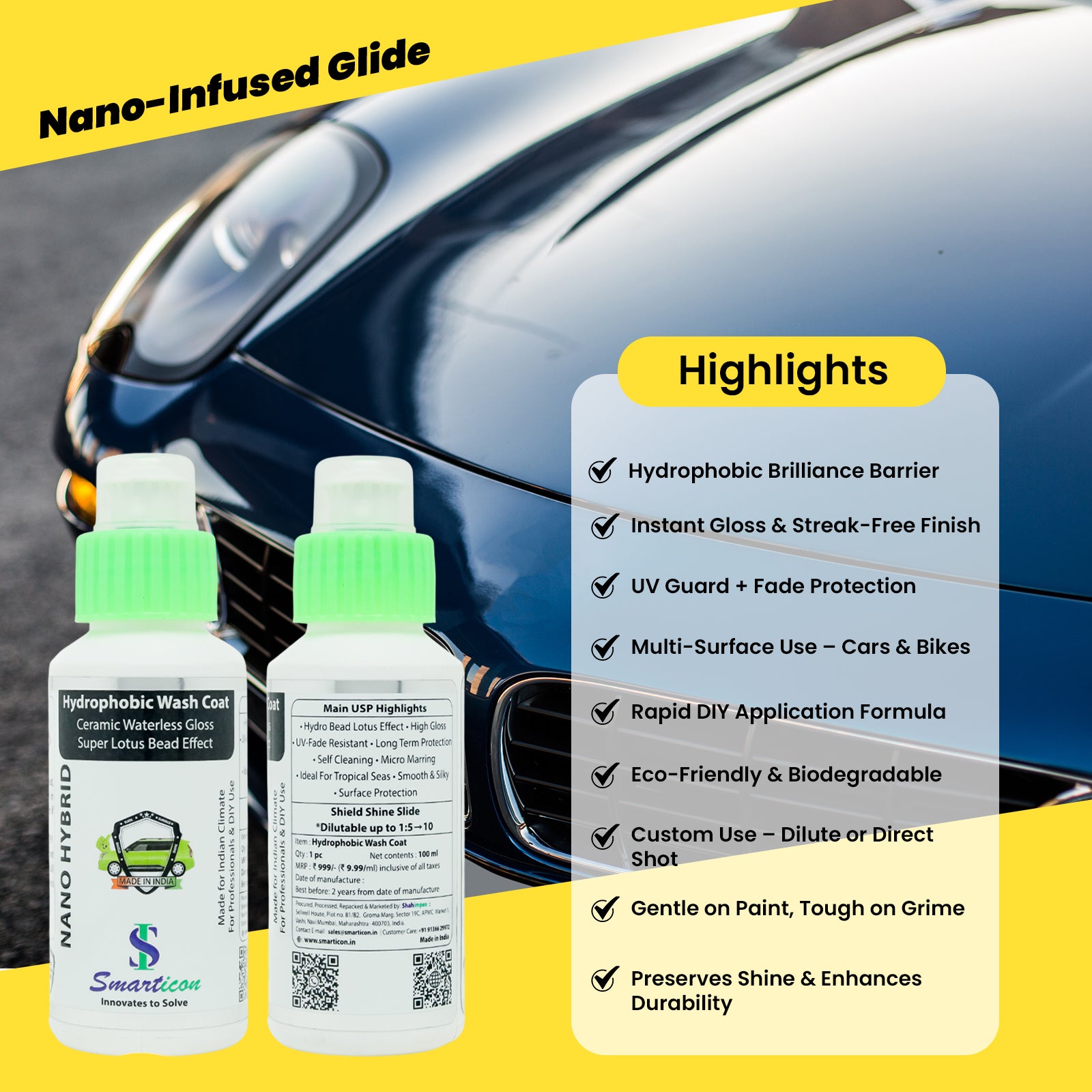 Hydrophobic Wash Coat