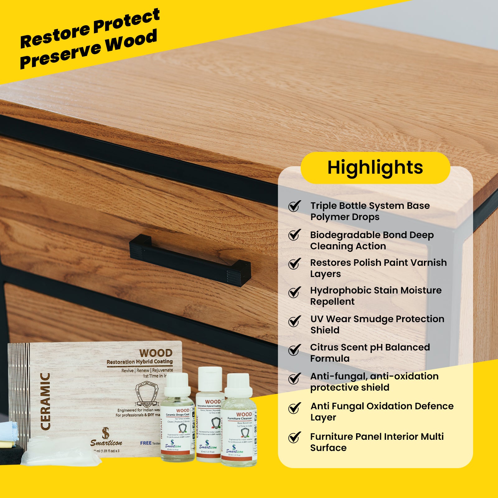 WOOD Hybrid Ceramic Restoration Coating