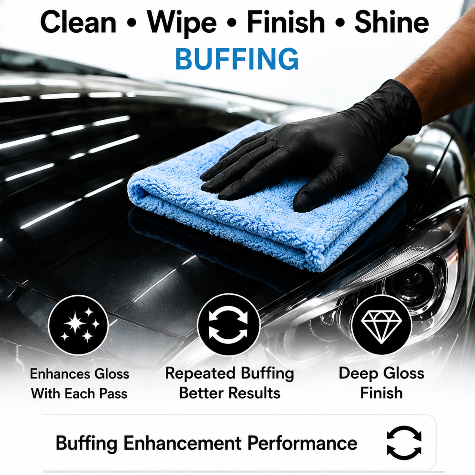 Edgeless Polishing Microfiber Cloth