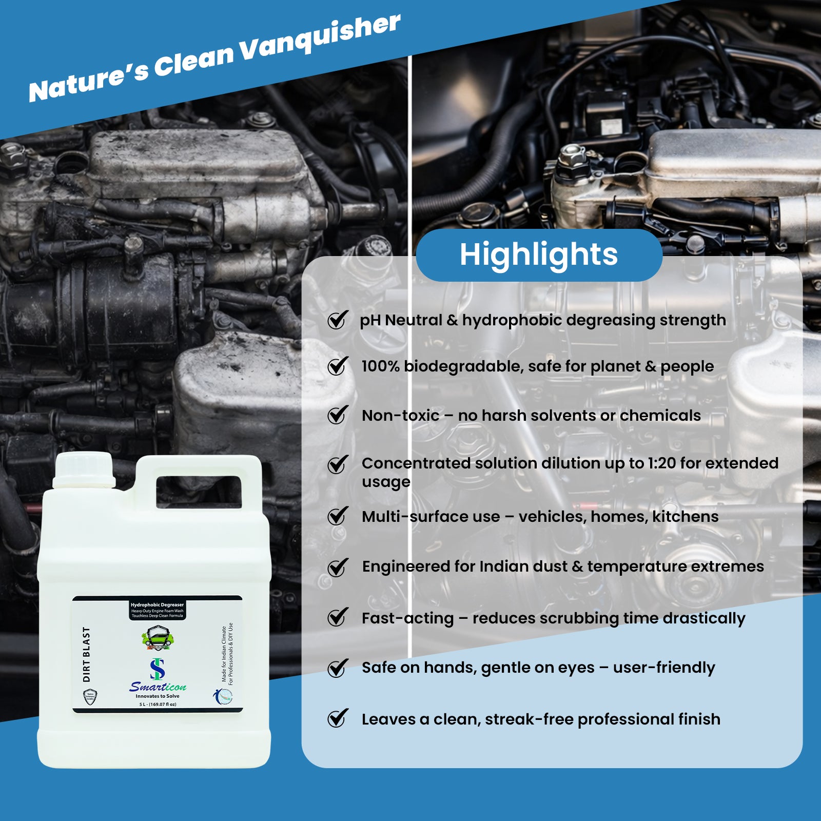 Hydrophobic Degreaser