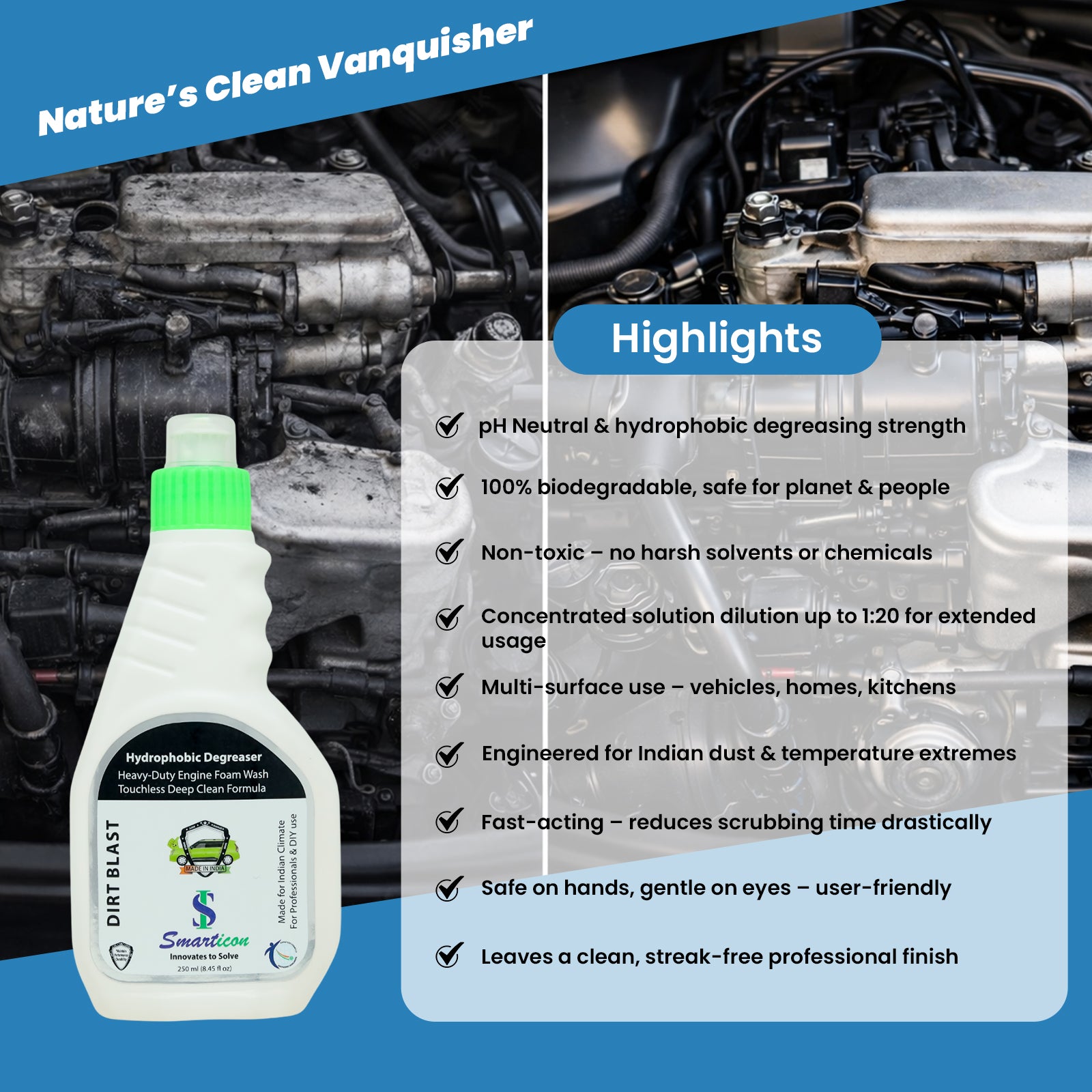 Hydrophobic Degreaser