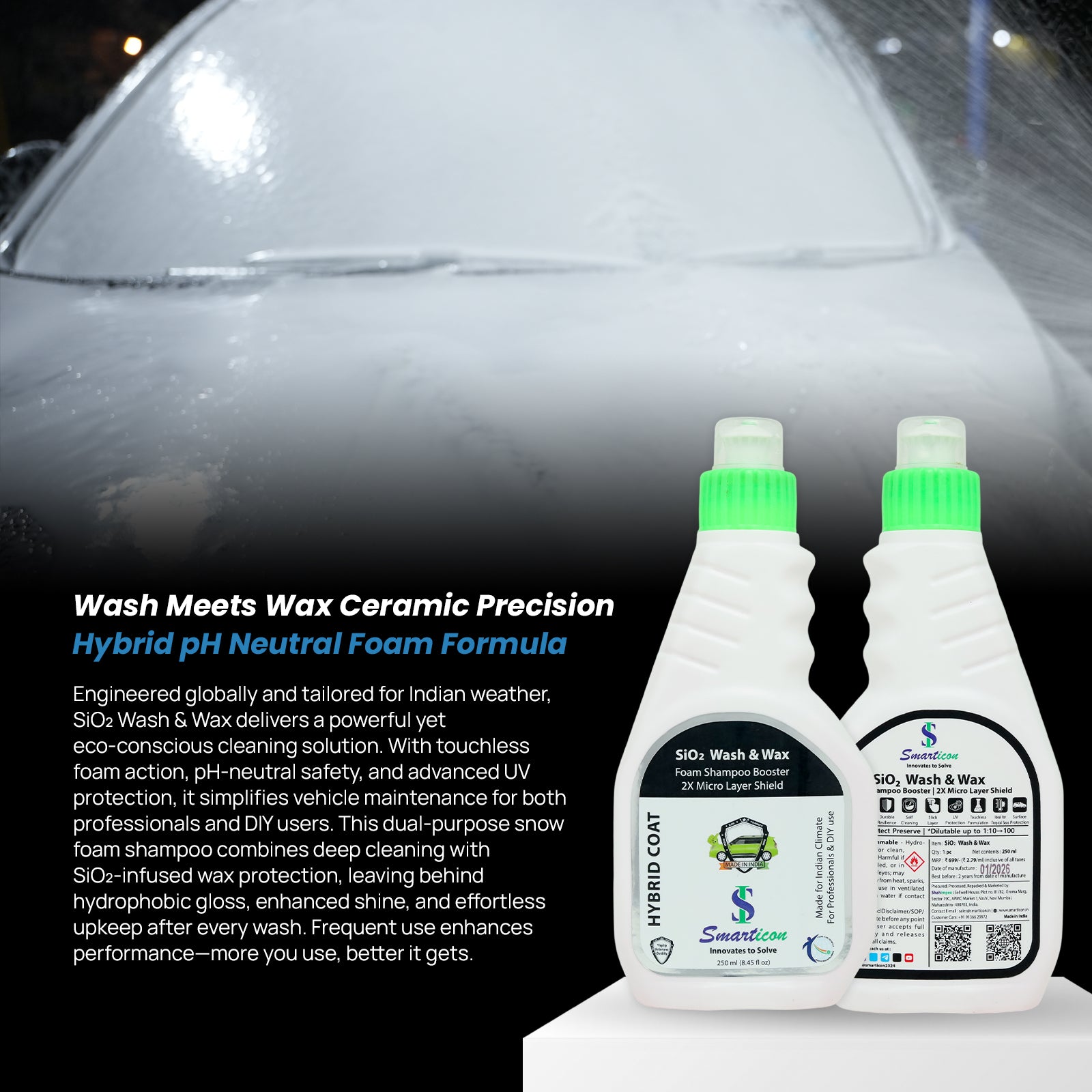 SiO₂ Wash & Wax