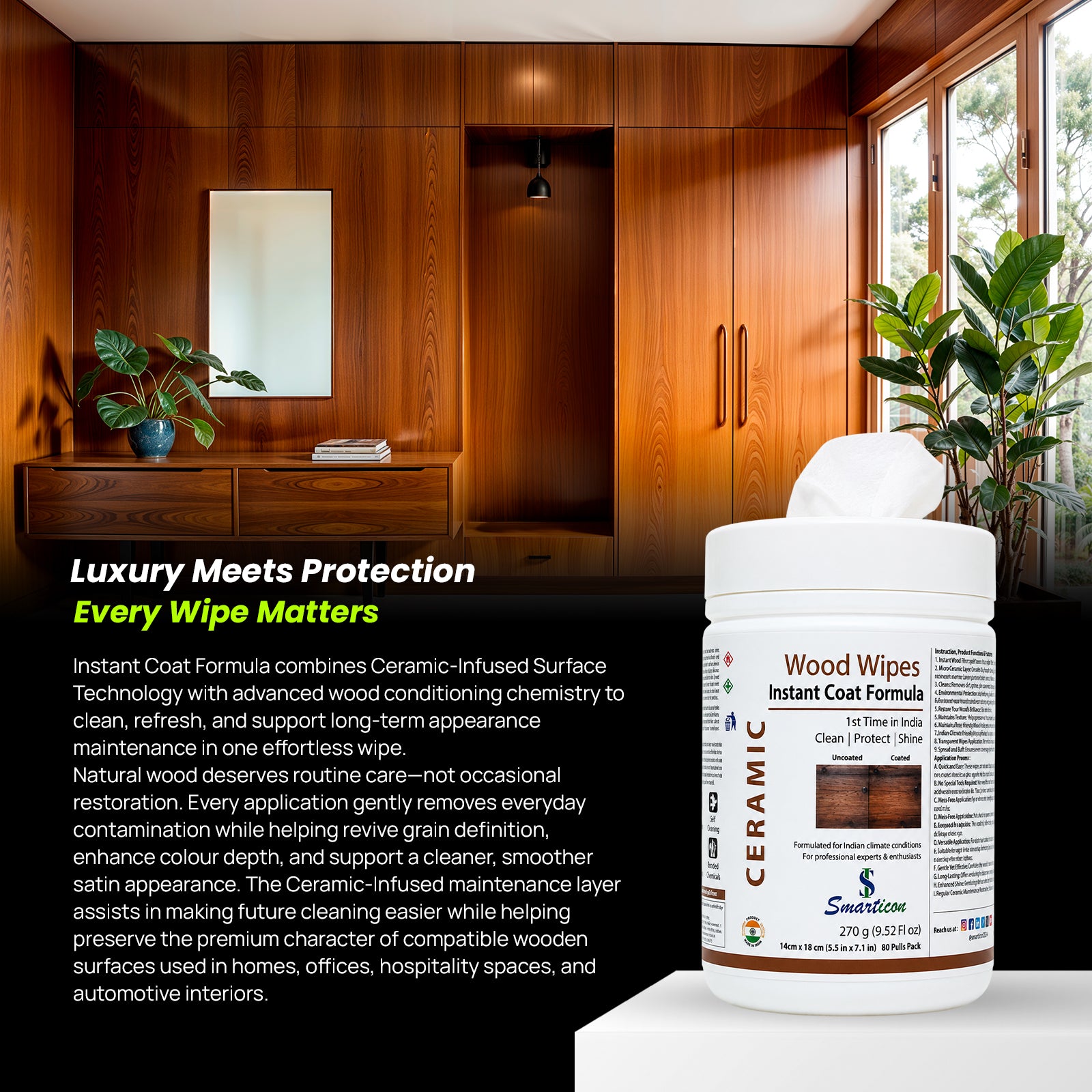 Wood Wipes Instant Coat Formula