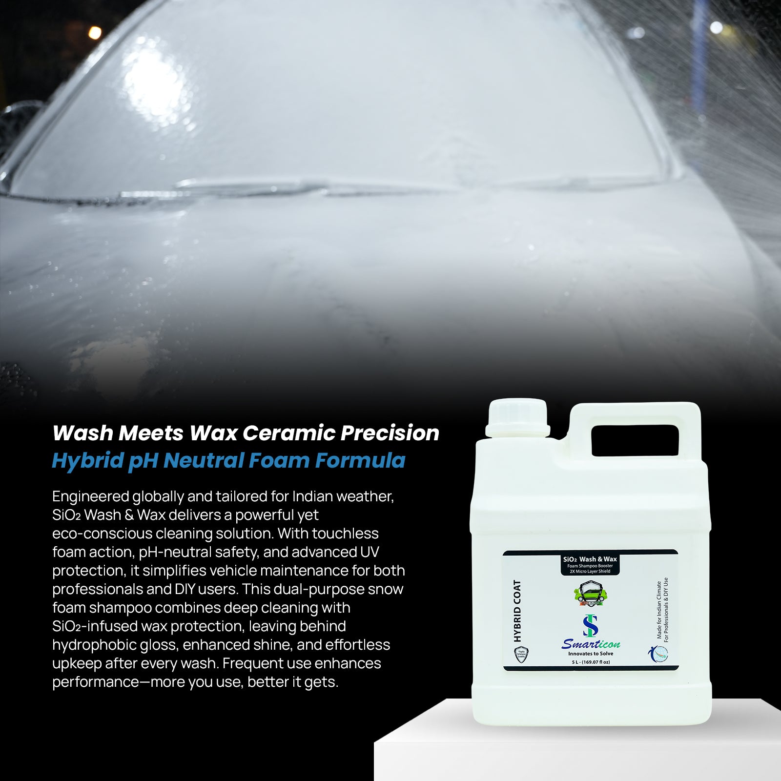 SiO₂ Wash & Wax